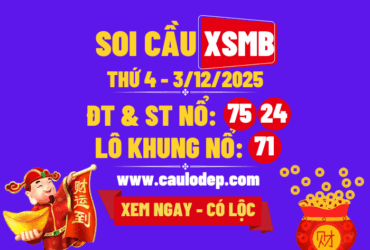 Soi cầu xsmb 3/12/2025