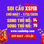 Soi cầu xsmb 7/12/2025