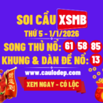 Soi cầu xsmb 1/1/2026