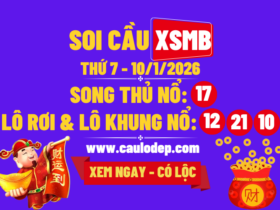 Soi cầu xsmb 10/1/2026