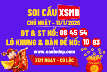 Soi cầu xsmb 11/1/2026