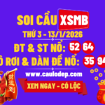 Soi cầu xsmb 13/1/2026