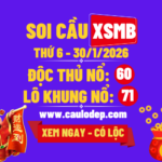Soi cầu xsmb 30/1/2026
