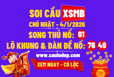 Soi cầu xsmb 4/1/2026