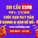 Soi cầu xsmb 7/1/2026