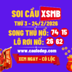 Soi cầu xsmb 24/2/2026