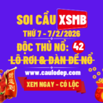 Soi cầu xsmb 7/2/2026