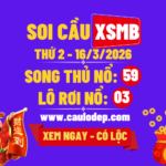 Soi Cầu XSMB 16/3/2026 | Dự Đoán XSMB Thứ 2