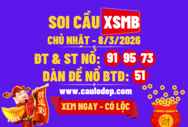 Soi Cầu XSMB 8/3/2026 | Dự Đoán XSMB Thứ 3
