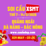 Soi Cầu XSMT 14/3/2026 | Soi Cầu Dự Đoán XSMT Thứ 7