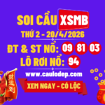 Soi Cầu XSMB 20/4/2026 | Dự Đoán XSMB Thứ 2