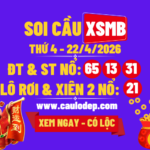 Soi Cầu XSMB 22/4/2026 | Dự Đoán XSMB Thứ 4