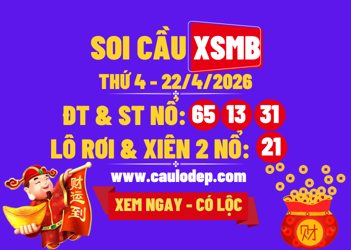 Soi Cầu XSMB 22/4/2026 | Dự Đoán XSMB Thứ 4