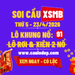 Soi Cầu XSMB 23/4/2026 | Dự Đoán XSMB Thứ 5
