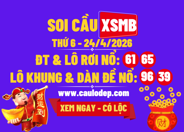 Soi Cầu XSMB 24/4/2026 | Dự Đoán XSMB Thứ 4