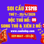 Soi Cầu XSMB 25/4/2026 | Dự Đoán XSMB Thứ 7