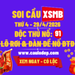 Soi Cầu XSMB 29/4/2026 | Dự Đoán XSMB Thứ 4