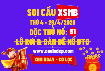 Soi Cầu XSMB 29/4/2026 | Dự Đoán XSMB Thứ 4