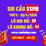Soi Cầu XSMB 30/4/2026 | Dự Đoán XSMB Thứ 5