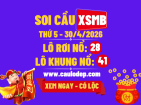 Soi Cầu XSMB 30/4/2026 | Dự Đoán XSMB Thứ 5