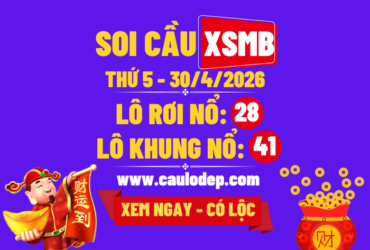 Soi Cầu XSMB 30/4/2026 | Dự Đoán XSMB Thứ 5