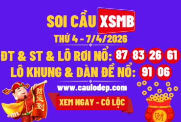 Soi Cầu XSMB 7/4/2026 | Dự Đoán XSMB Thứ 3