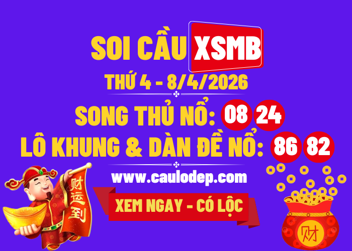 Soi Cầu XSMB 8/4/2026 | Dự Đoán XSMB Thứ 4
