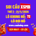 Soi Cầu XSMB 21/4/2026 | Dự Đoán XSMB Thứ 3