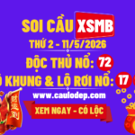 Soi Cầu XSMB 11/5/2026 | Dự Đoán XSMB Thứ 2