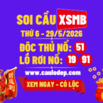 Soi Cầu XSMB 29/5/2026 | Dự Đoán XSMB Thứ 6