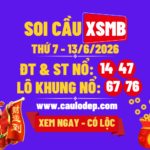 Soi Cầu XSMB 13/6/2026 | Dự Đoán XSMB Thứ 7