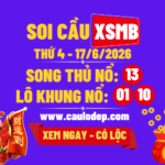 Soi Cầu XSMB 17/6/2026 | Dự Đoán XSMB Thứ 4