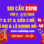 Soi Cầu XSMB 2/6/2026 | Dự Đoán XSMB Thứ 3