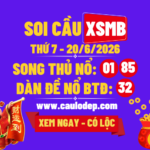 Soi Cầu XSMB 20/6/2026 | Dự Đoán XSMB Thứ 7