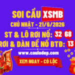 Soi Cầu XSMB 21/6/2026 | Dự Đoán XSMB CN