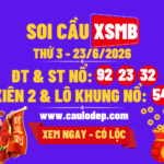 Soi Cầu XSMB 23/6/2026 | Dự Đoán XSMB Thứ 3