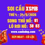 Soi Cầu XSMB 24/6/2026 | Dự Đoán XSMB Thứ 3