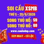 Soi Cầu XSMB 25/6/2026 | Dự Đoán XSMB Thứ 5