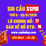 Soi Cầu XSMB 26/6/2026 | Dự Đoán XSMB Thứ 6