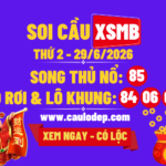 Soi Cầu XSMB 29/6/2026 | Dự Đoán XSMB Thứ 2