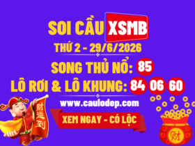 Soi Cầu XSMB 29/6/2026 | Dự Đoán XSMB Thứ 2