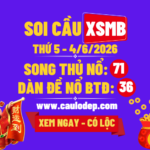 Soi Cầu XSMB 4/6/2026 | Dự Đoán XSMB Thứ 5