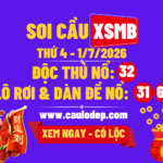 Soi Cầu XSMB 1/7/2026 | Dự Đoán XSMB Thứ 3