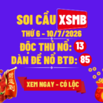 KQXSMB Ngày 10/7/2026 Thứ 6