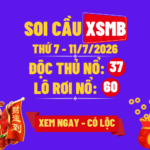 KQXSMB Ngày 11/7/2026 Thứ 7