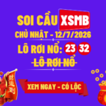 KQXSMB Ngày 12/7/2026 CN