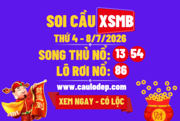 KQXSMB Ngày 8/7/2026 Thứ 4